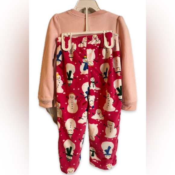 Carter’s Winter fleece set with snowmen - Picture 2 of 6